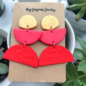Polymer clay earrings